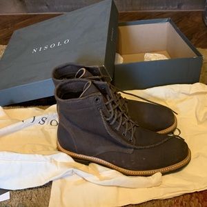 New Nisolo Andrew All Weather Boots in Waxed Brown